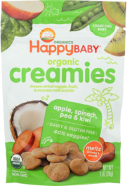 HAPPY BABY: Creamies Apple Spinach Pea and Kiwi, 1 oz